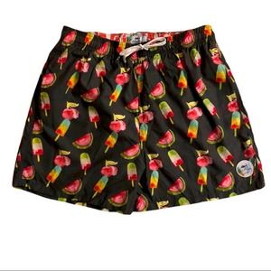 Spicy Tuna Popsicle Watermelon Print Swim Trunks XL
